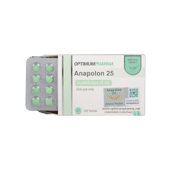 Anapolon 25 - Rapid Muscle Gain Oxymethelone Tablet by Optimum Pharma Steroids.