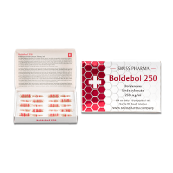 Swiss Pharma Steroids | Ampoule of Boldebol 250 with Boldenone Undecylenate 250 mg/ml