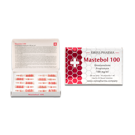 Swiss Pharma Steroids | Ampoule of Mastebol 100 with Drostanolone Propionate 100 mg/ml
