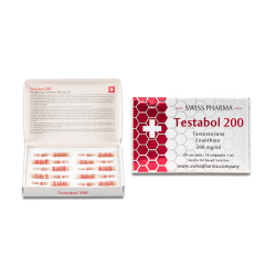 Swiss Pharma Steroids | Ampoule of Testabol 200, Testosterone Cypionate 200 mg/ml for Muscle Enhancement